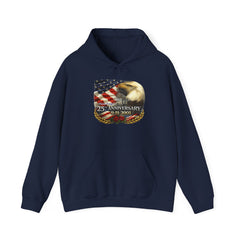 9/11 25th Anniversary Memorial Hoodie – American Flag & Eagle Tribute
