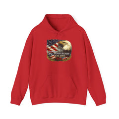 9/11 25th Anniversary Memorial Hoodie – American Flag & Eagle Tribute