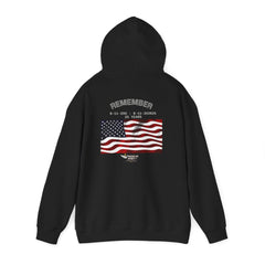 9/11 25th Anniversary Memorial Hoodie – American Flag & Eagle Tribute