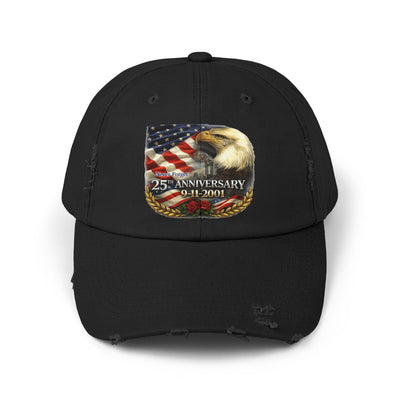 25th Anniversary 9/11 Eagle Flag Distressed Cap