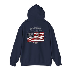 9/11 25th Anniversary Memorial Hoodie – American Flag & Eagle Tribute