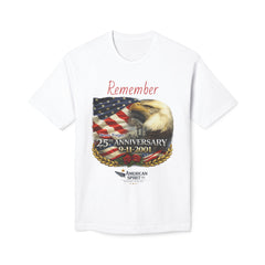 Remember 9/11 Memorial T-Shirt — 25th Anniversary American Flag & Eagle