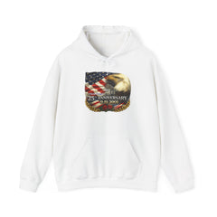 9/11 25th Anniversary Memorial Hoodie – American Flag & Eagle Tribute
