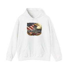 25th Anniversary 9/11 Memorial Hoodie — American Flag & Bald Eagle Tribute