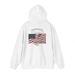9/11 25th Anniversary Memorial Hoodie – American Flag & Eagle Tribute