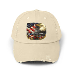 25th Anniversary 9/11 Eagle Flag Distressed Cap
