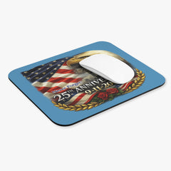 9/11 Tribute Mouse Pad – "Never Forget" 25th Anniversary Eagle & American Flag