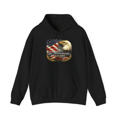 9/11 25th Anniversary Memorial Hoodie – American Flag & Eagle Tribute