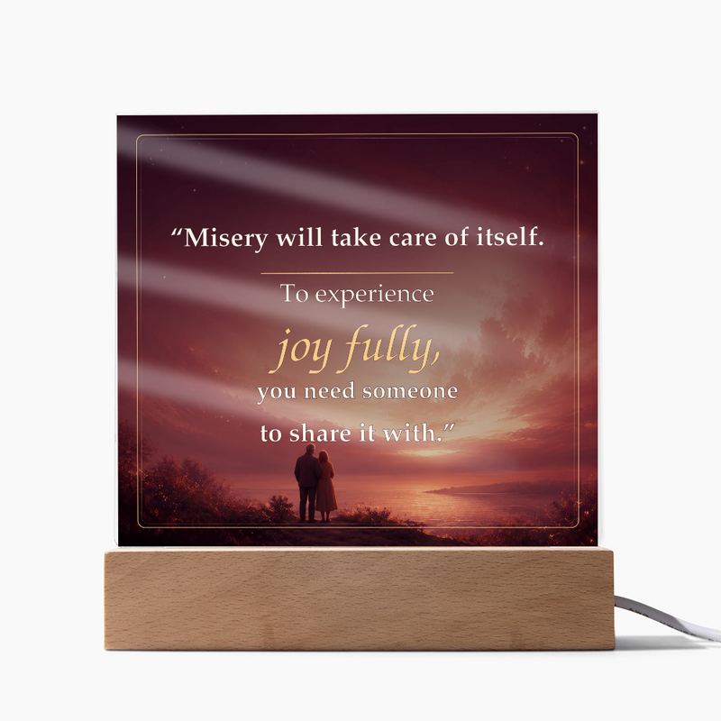 Share the Joy Fully Romantic Acrylic Plaque