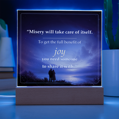 Share the Joy Romantic Acrylic Plaque