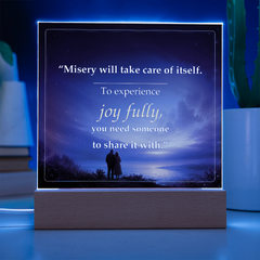 Share the Joy Fully Romantic Acrylic Plaque