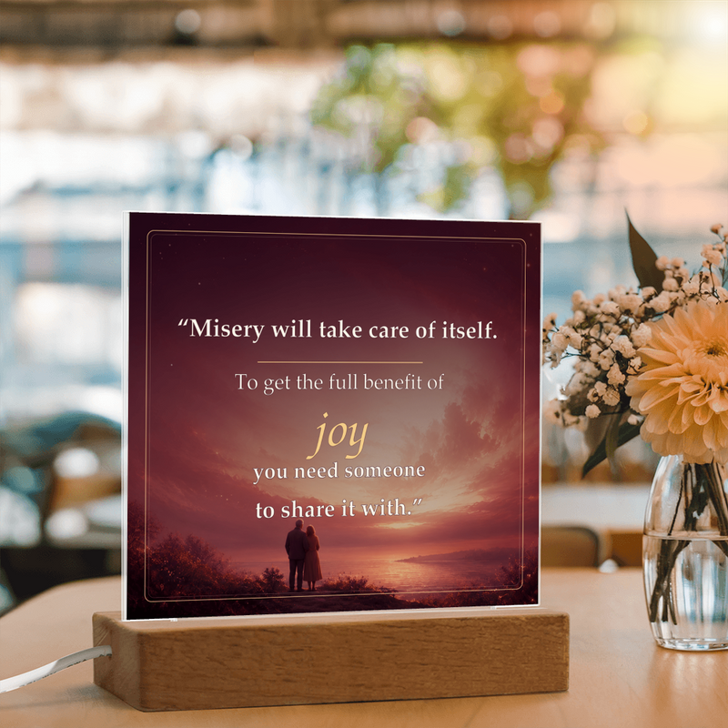Share the Joy Romantic Acrylic Plaque