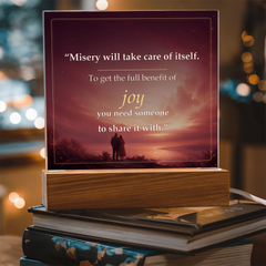 Share the Joy Romantic Acrylic Plaque