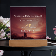 Share the Joy Romantic Acrylic Plaque