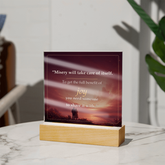 Share the Joy Romantic Acrylic Plaque