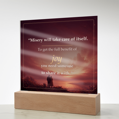 Share the Joy Romantic Acrylic Plaque