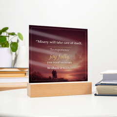Share the Joy Fully Romantic Acrylic Plaque