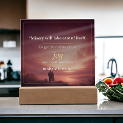 Share the Joy Romantic Acrylic Plaque