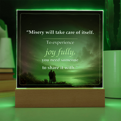Share the Joy Fully Romantic Acrylic Plaque