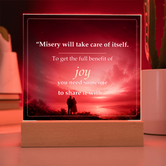 Share the Joy Romantic Acrylic Plaque