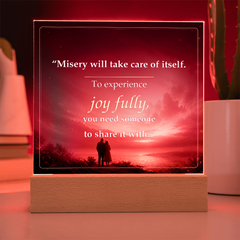 Share the Joy Fully Romantic Acrylic Plaque
