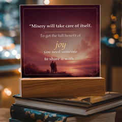 Share the Joy Romantic Acrylic Plaque