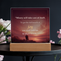 Share the Joy Romantic Acrylic Plaque
